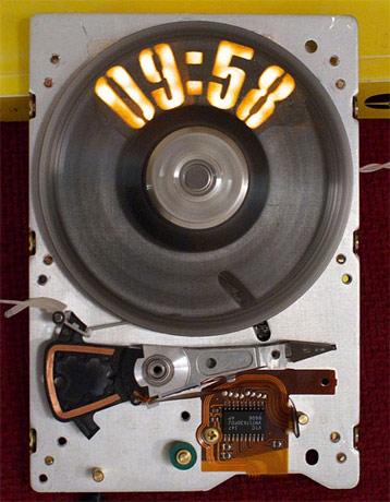 Hard drive clock Hard drive clock
