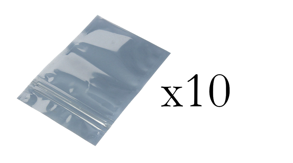 Antistatisch hersluitbare ziplock 100x150mm - 10 stuks