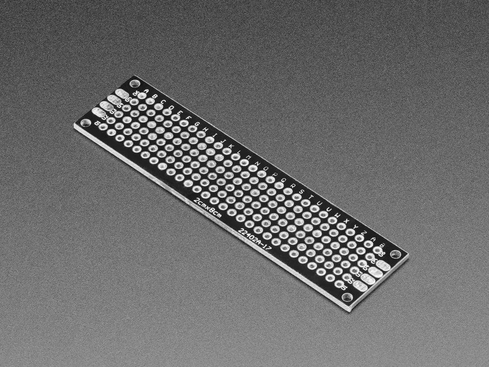 Adafruit Universele prototype board printplaten 2 cm x 8 cm - 3 stuks