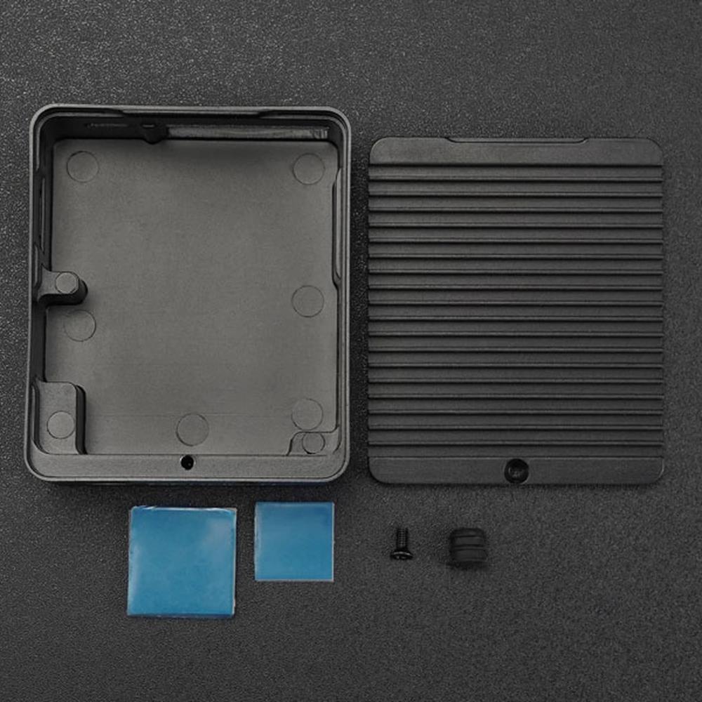 Csnbfiop Custodia per RaspberryPi3b 3b ABSShell con dissipatore di calore ventola computer scheda madre scatola di protezione