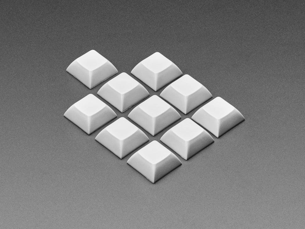 Adafruit Donkergrijze DSA-toetsen voor MX-compatibele switches - verpakking van 10