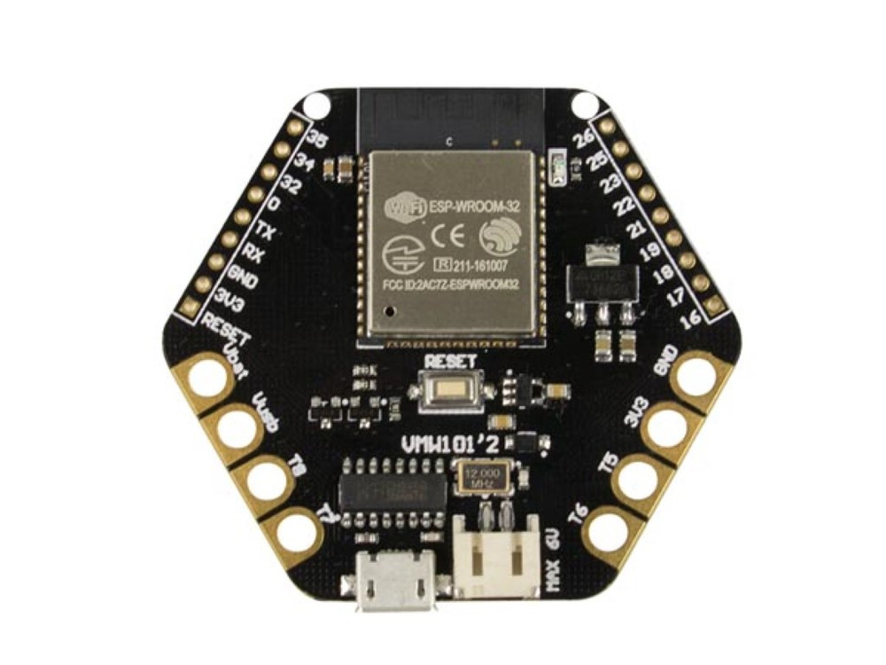 Whadda Versatile ESP32 scheda di sviluppo per dispositivi indossabili - Compatibile con Arduino