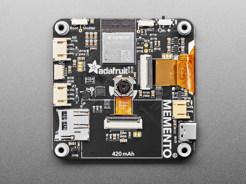 Adafruit MEMENTO - Caméra DIY programmable en Python - Carte nue ...