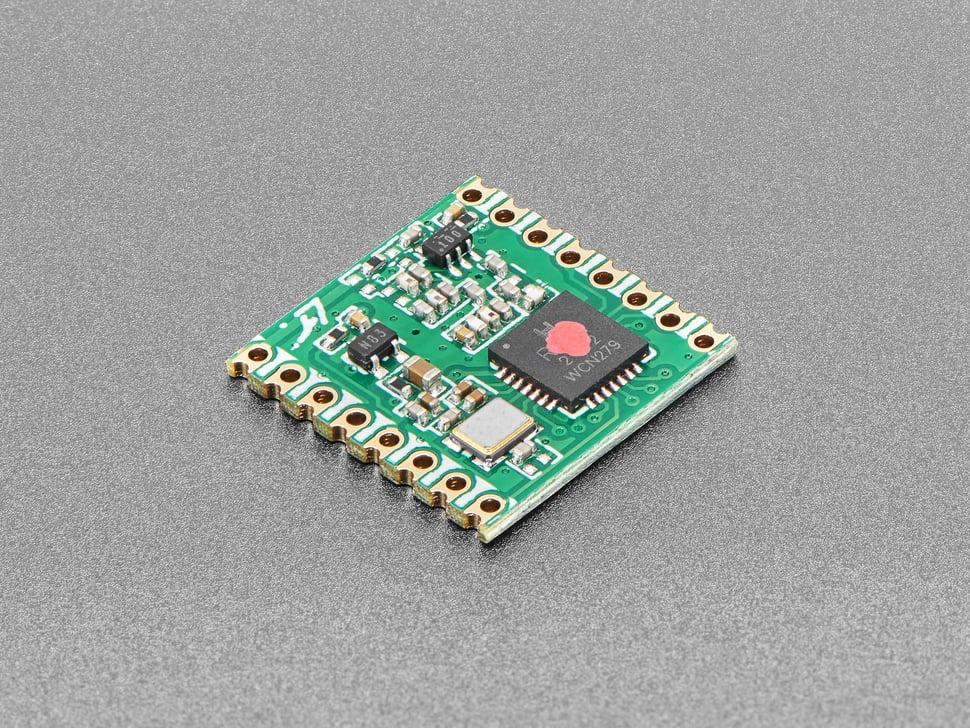 Adafruit RFM69HCW 433 MHz transceiver radiomodule