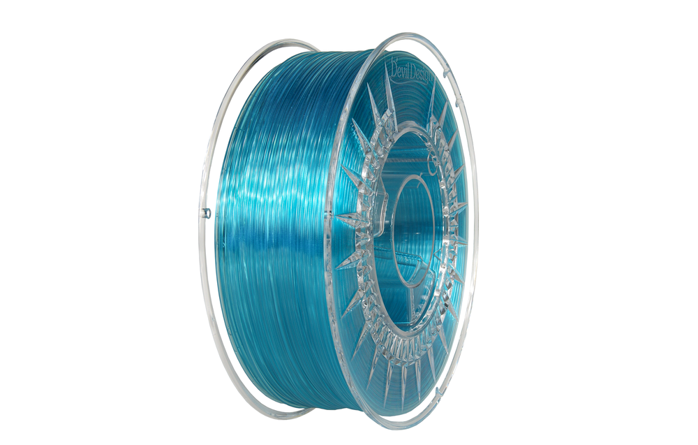 Devil Design Filamento PETG 1,75mm - 1kg - Azul transparente
