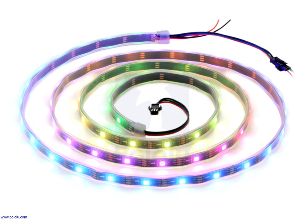 Pololu Striscia LED RGB indirizzabile 60 LED, 5V, 2m (SK6812)