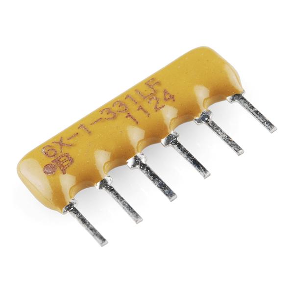 Rede de resistores - 330 Ohm (barramento de 6 pinos)