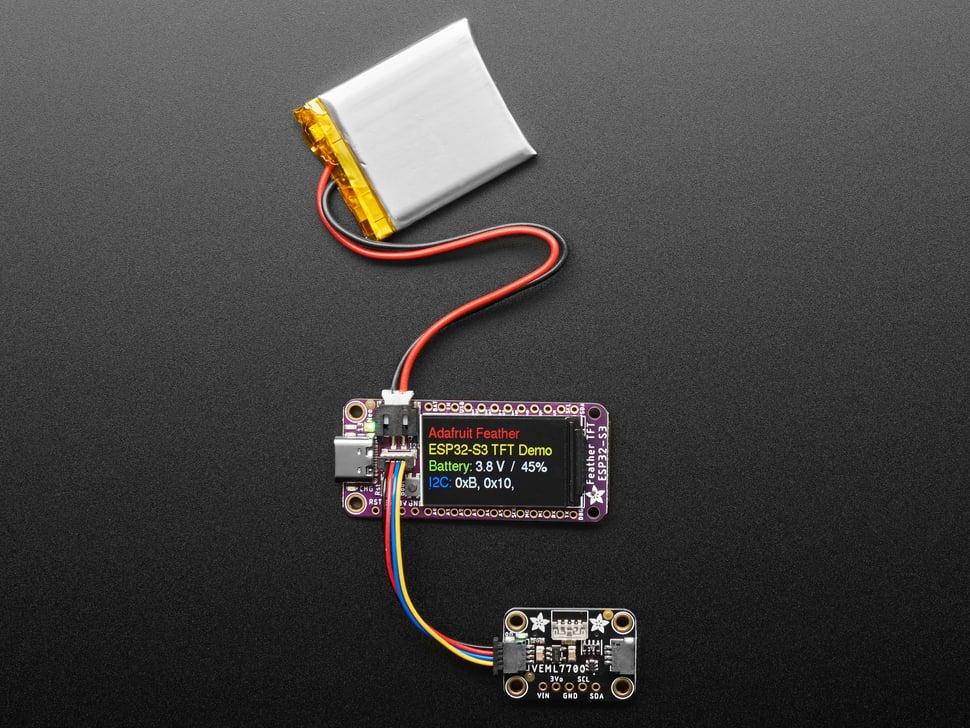 Adafruit ESP32-S3 TFT- feather - 4 MB Flash, 2 MB PSRAM, STEMMA QT