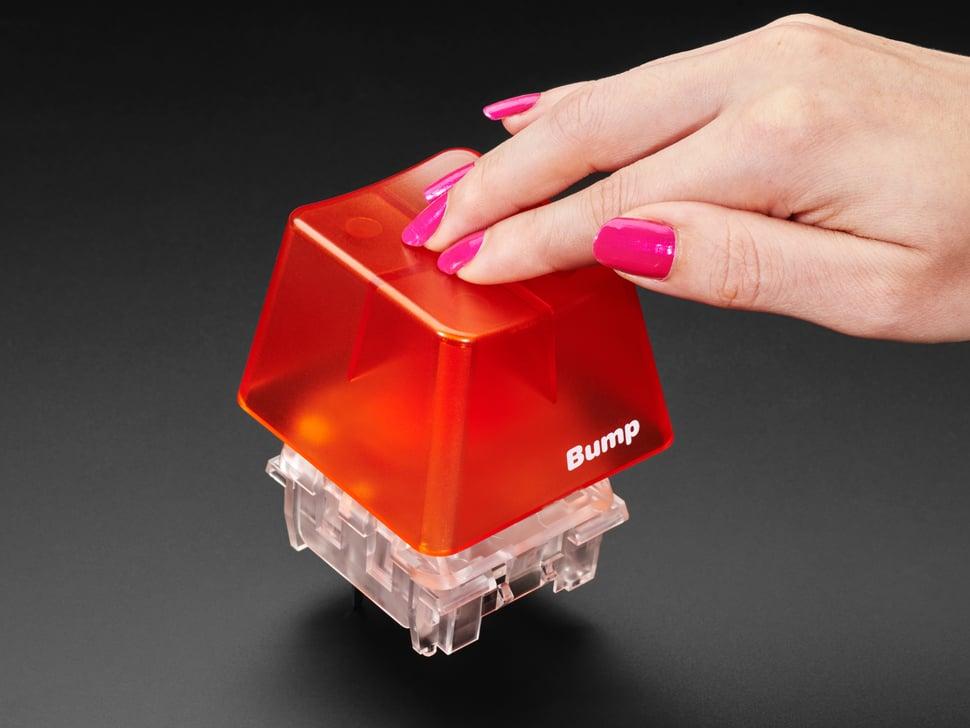 Adafruit Kailh Big Mechanical Key Switch - Tactile Burnt Orange - 1 stuk