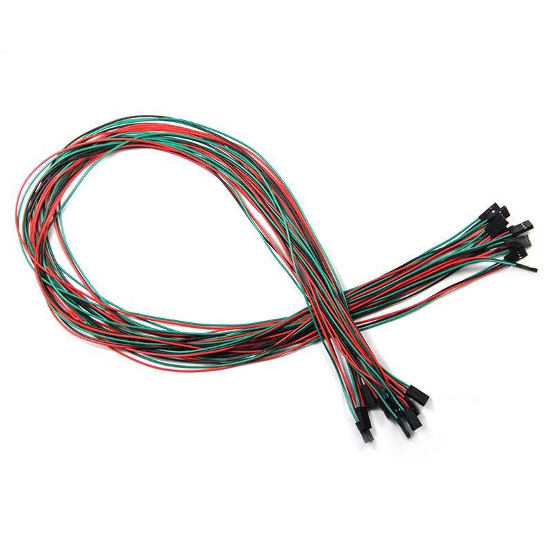 70cm 3pin Female-Female kabel - 5 stuks