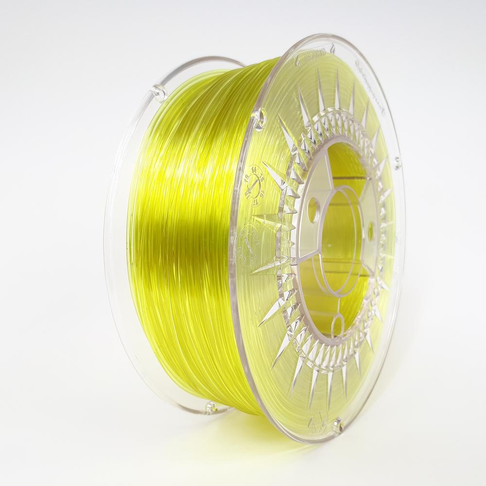 Filament PETG 1,75 mm - 1 kg - Jaune vif transparent