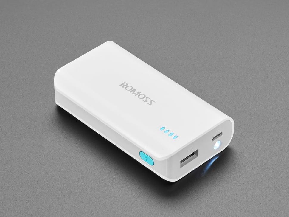 Adafruit USB battery pack voor Raspberry Pi - 5000 mAh - 5 V @ 2,1 A