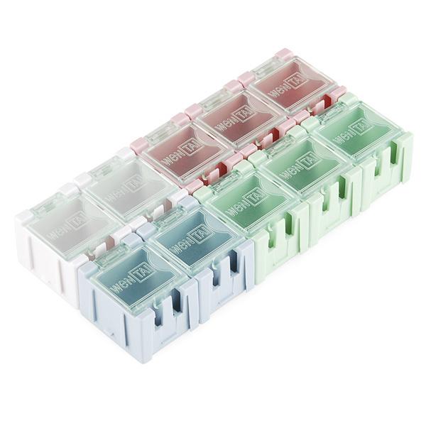 Caja de almacenamiento modular de plástico - Pequeña (paquete de 10)