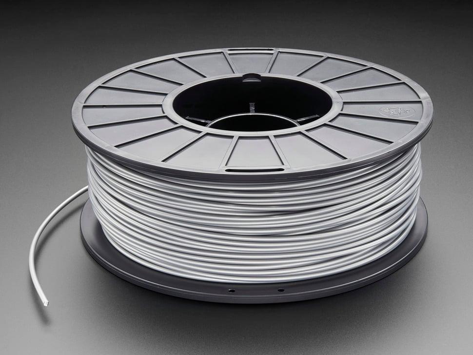 Adafruit ABS-filament voor 3D-printers - 3 mm diameter - Zilver - 1 kg