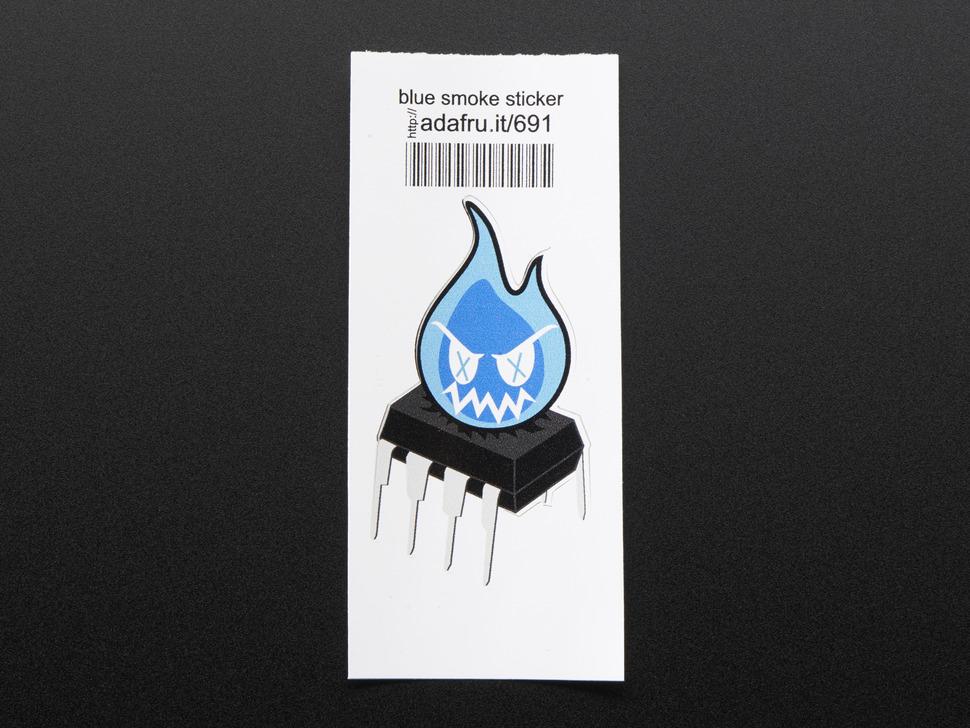 Adafruit Sparky het Magische Blauwe Rookmonster - Sticker!