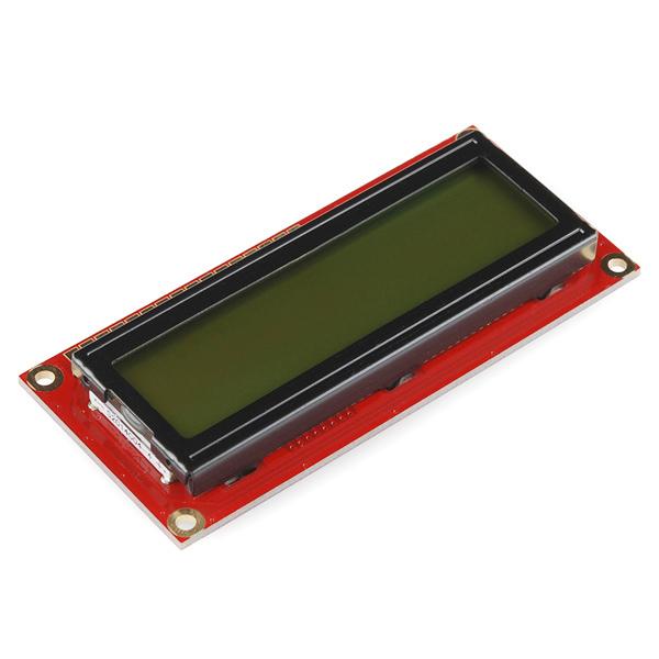LCD básico de 16x2 caracteres - preto sobre verde 5V