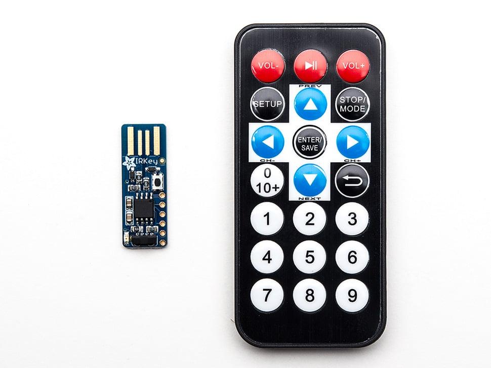 Adafruit IRKey met afstandsbediening - IR-afstandsbediening voor toetsenbord
