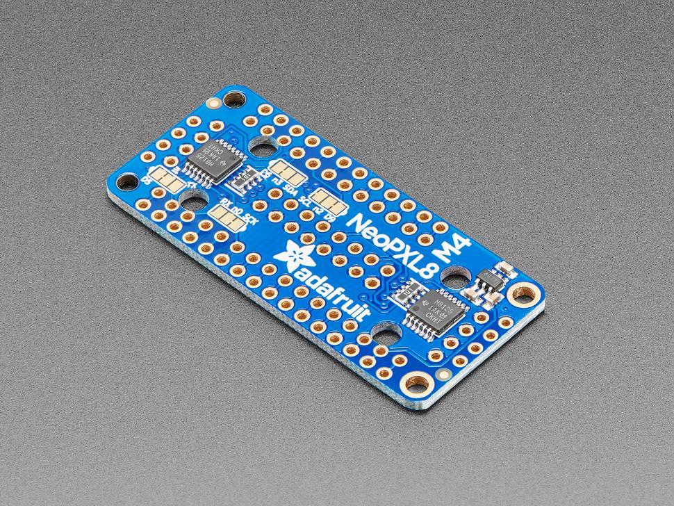 Adafruit NeoPXL8 FeatherWing voor Feather M4 - 8 x DMA NeoPixels!