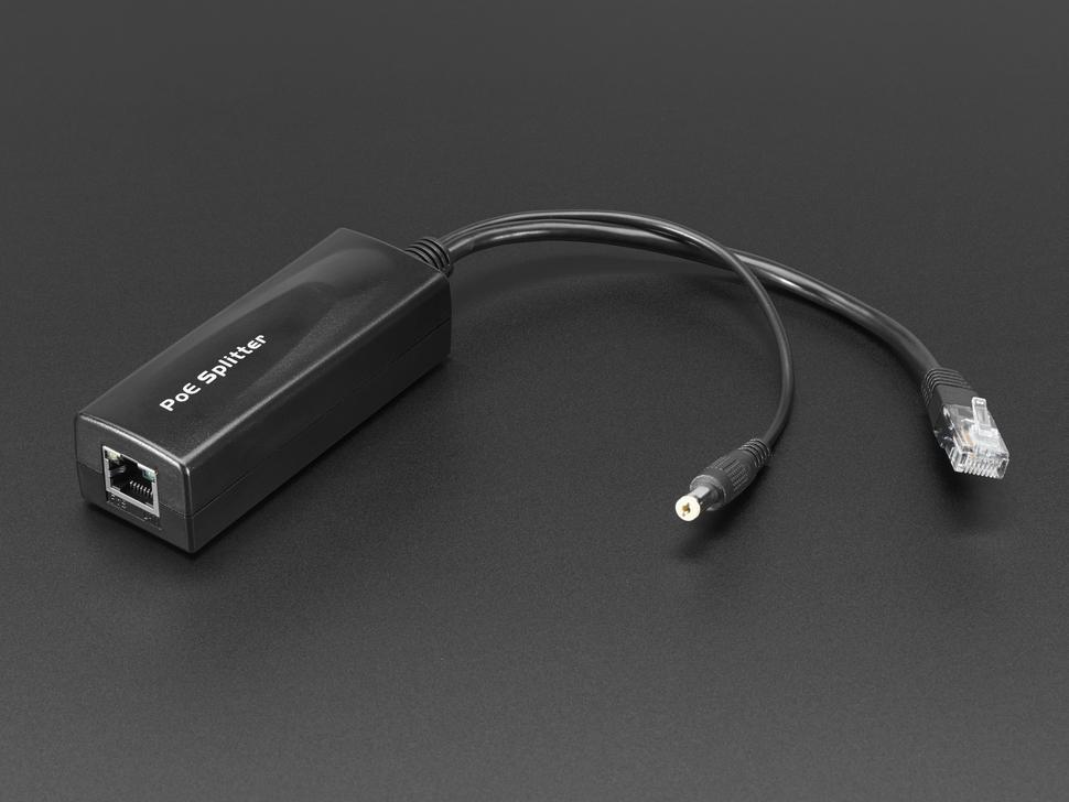 Adafruit 802.3af PoE- output Data- en stroomsplitter - 12V 1A