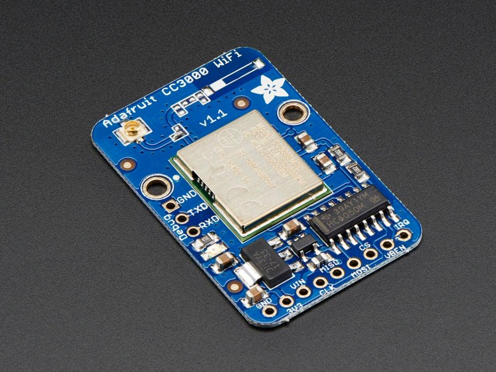 Adafruit CC3000 WiFi Breakout med uFL-stik til ekstern antenne