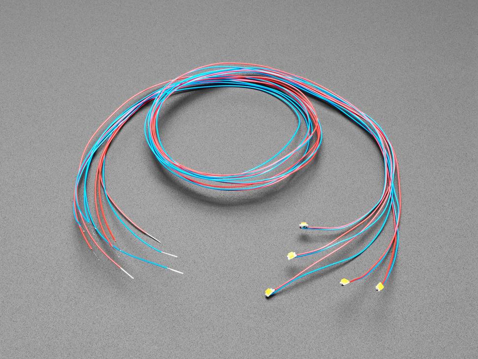 Adafruit Miniatuur bedrade LED's - 0805 SMT LED - Warm wit - 5 stuks
