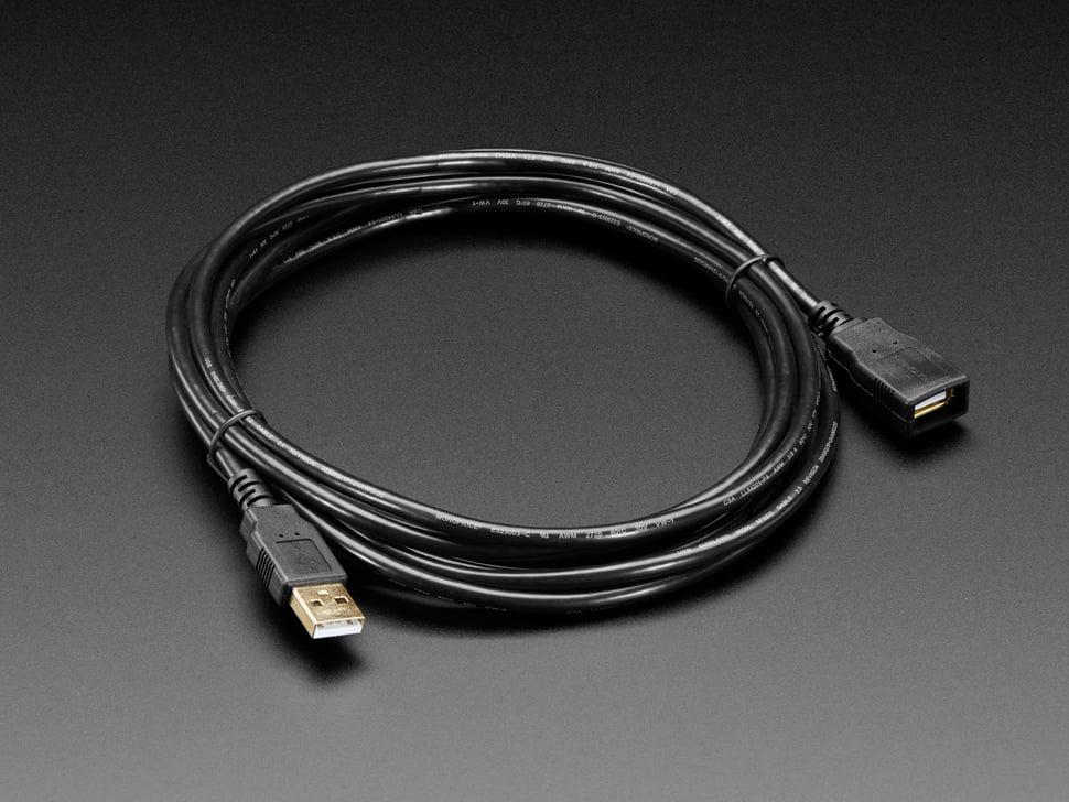 Adafruit USB verlengkabel - 3 meter / 10 ft lang