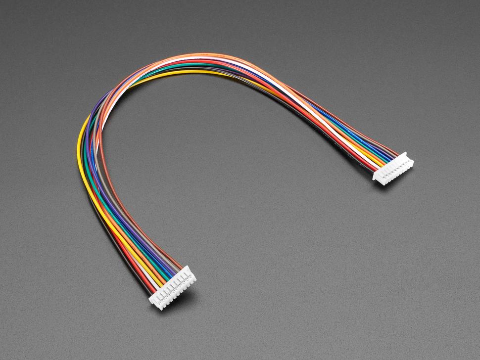 Adafruit 1,25 mm pitch 10-pins kabel 20 cm lang 1:1 kabel