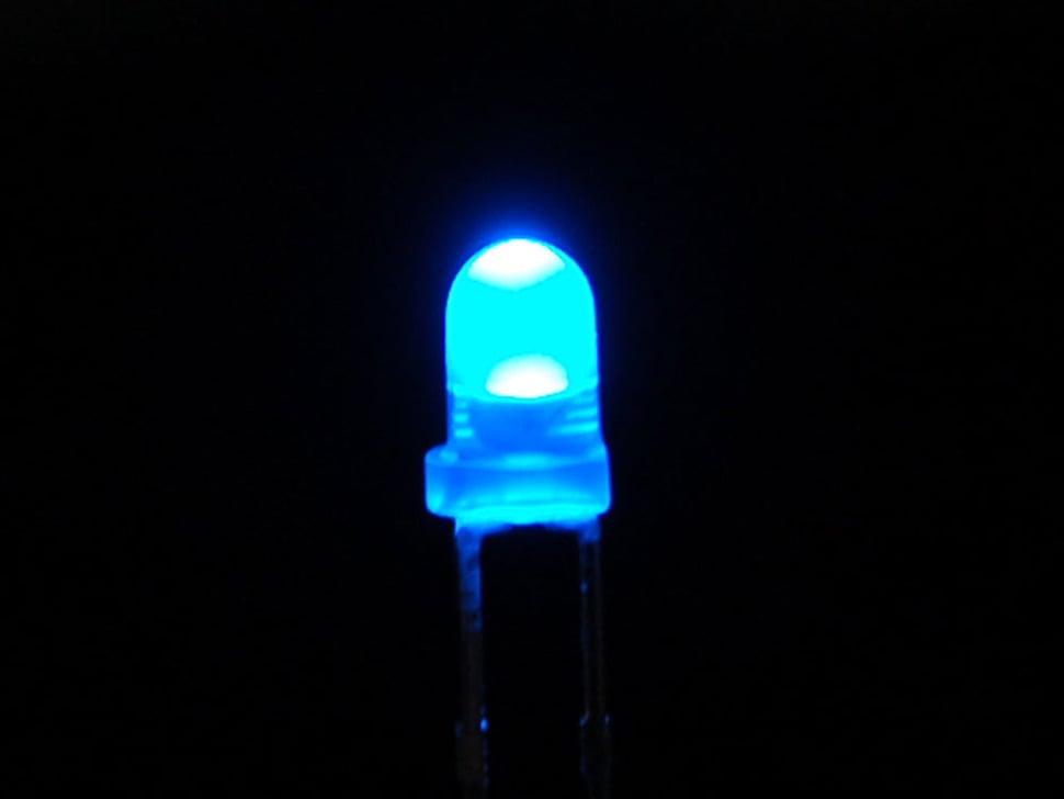 Adafruit Diffuus blauwe 3 mm LED (25 stuks)