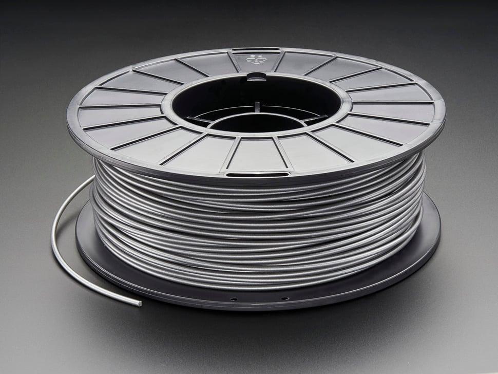 Adafruit PLA-filament voor 3D-printers - 3 mm diameter - Zilver - 1 kg