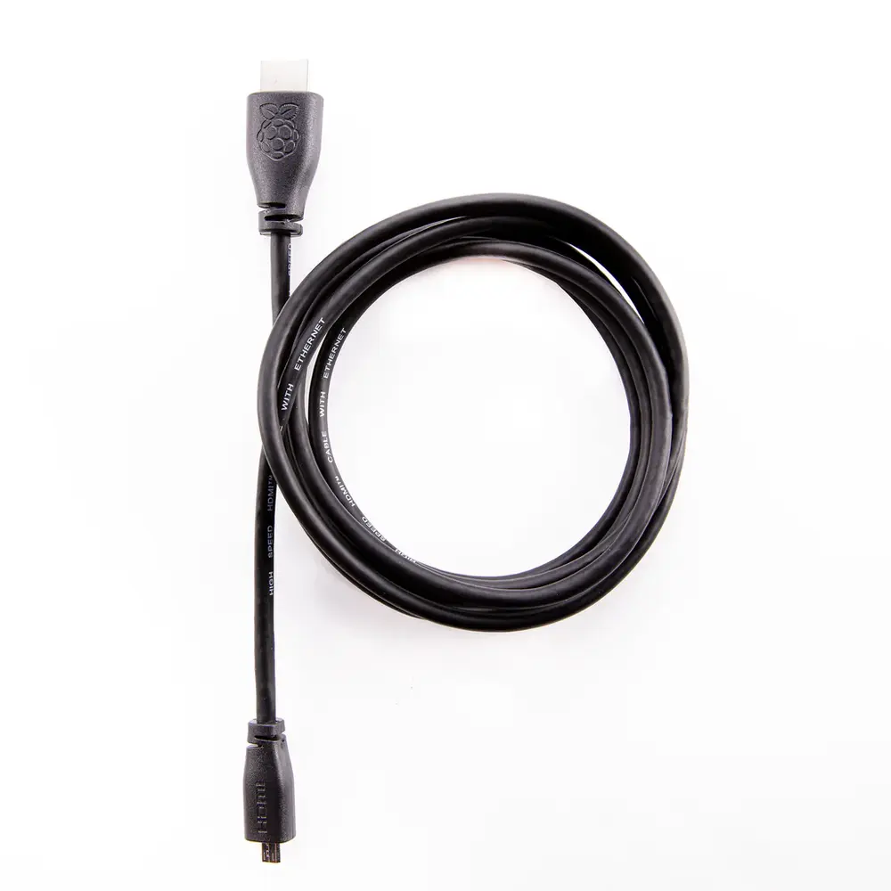 Officiell Micro-HDMI till HDMI-kabel (1m - svart)