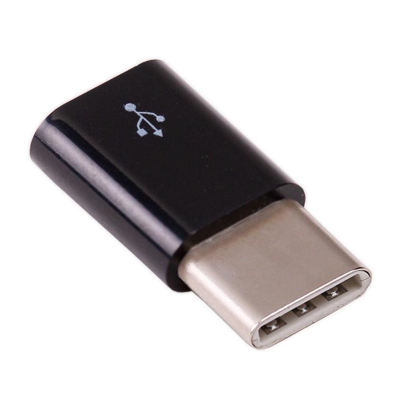 USB micro-B vers USB -C (Noir)