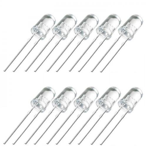 White 5mm LED - 10 pieces