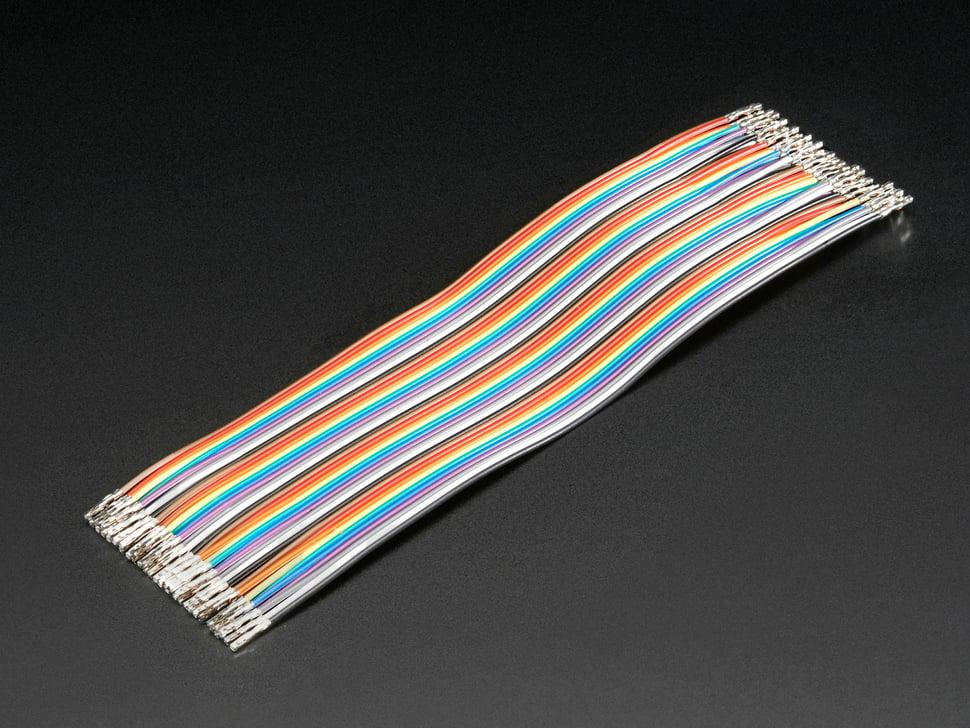 Adafruit Premium female / vrouwelijke ruwe aangepaste jumper wires - 40 x 6" (150 mm)