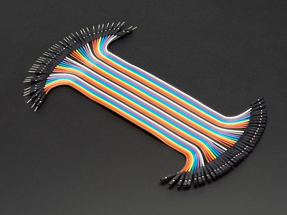 Adafruit Premium female /mannelijke 'Extension' jumper wires - 40 x 6" (150 mm)