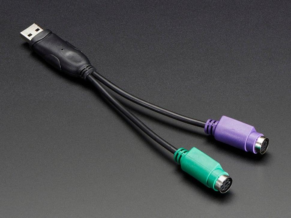 Adafruit PS/2-toetsenbord+muis naar USB adapter