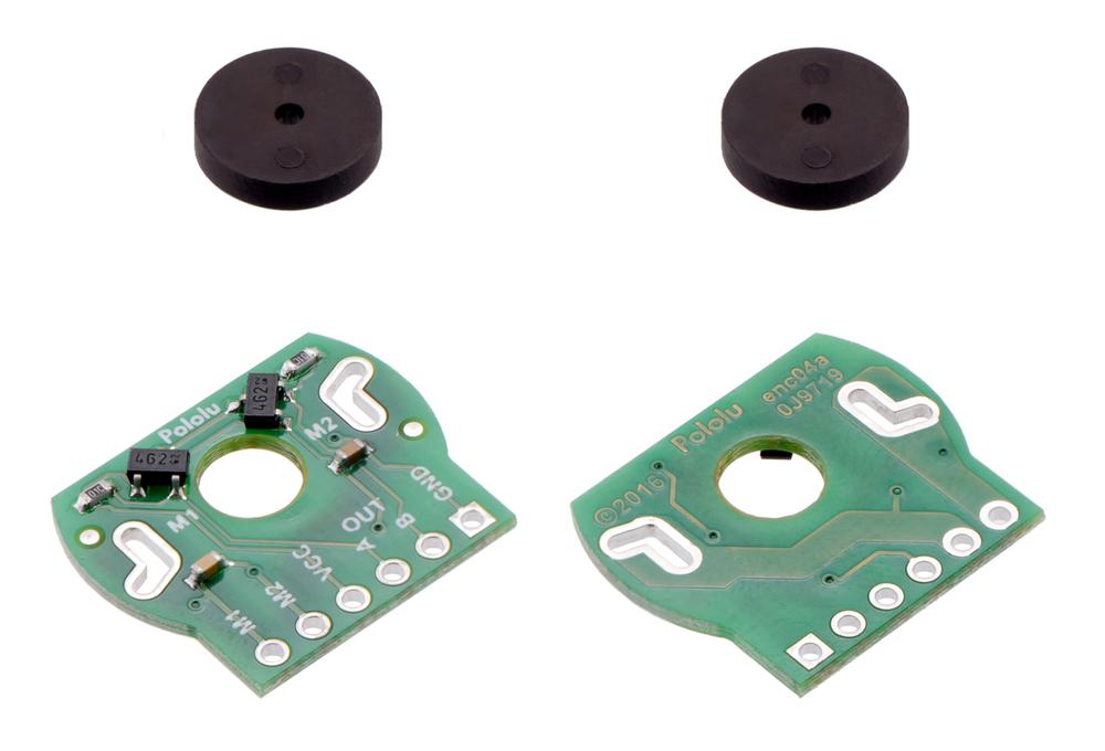 Magnetic Encoder Paar voor Mini Plastic Gearmotors, 12 CPR, 2.7-18V