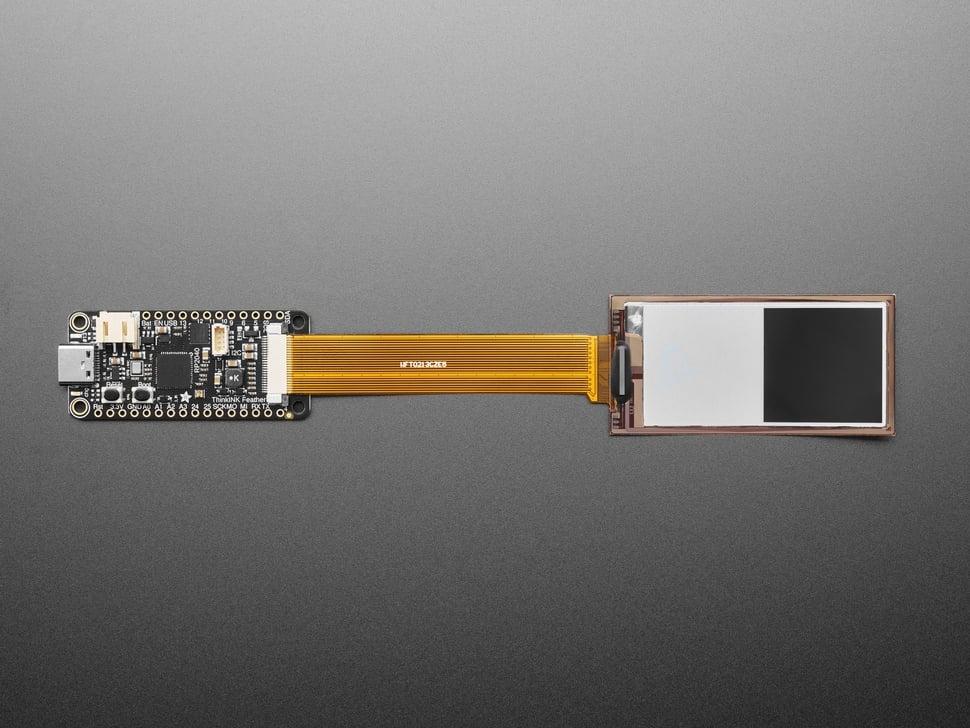 Adafruit 2,13" 212x104 flexibel monochroom / 4-grijs eInk ePaper- display