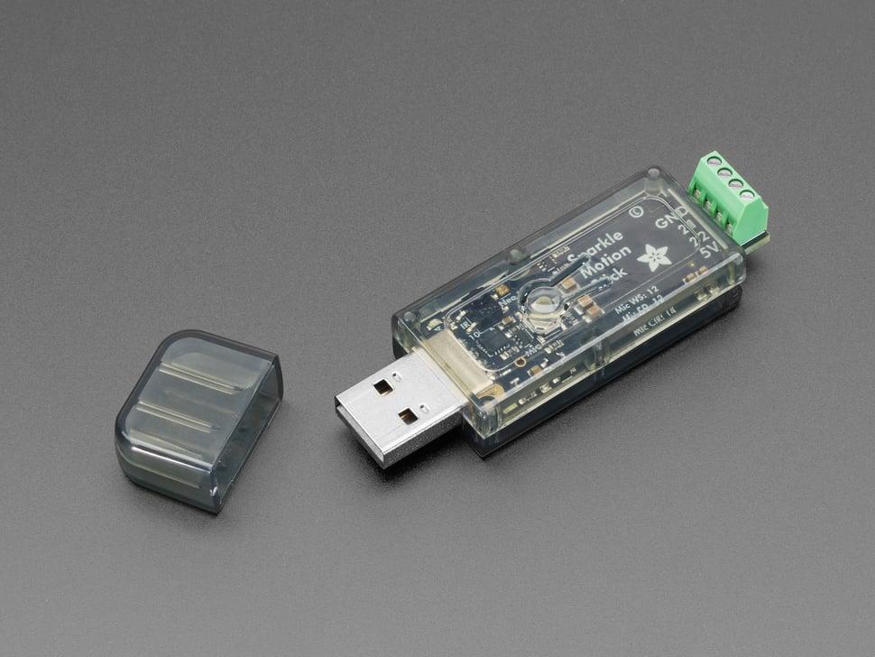 Adafruit Snap-on doorschijnende USB-dongelhoes - 48 x 22 x 12 mm