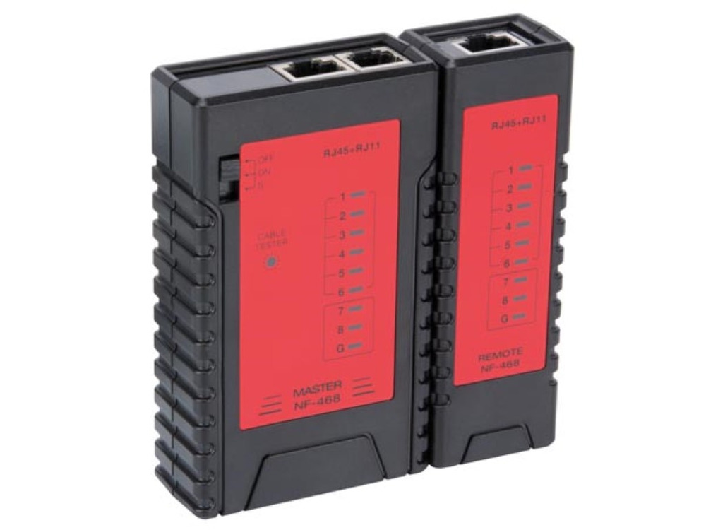 Velleman Testeur LAN polyvalent pour câbles réseau et connexions téléphoniques