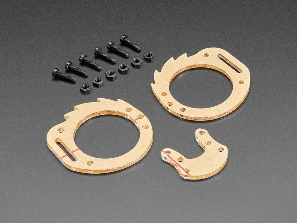 Adafruit Heldere acryl- en hardwarekit voor Monster M4sk