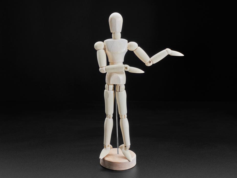 Adafruit Beweegbare houten mannequin - 20 cm