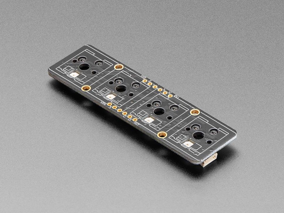 Adafruit NeoKey 1x4 QT I2C - Vier mechanische toetsschakelaars met NeoPixels