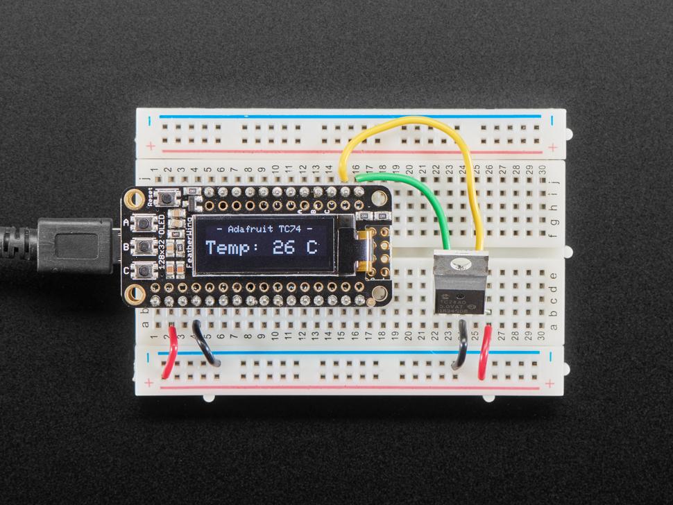 Adafruit Breadboard-vriendelijke I2C Temperatuursensor - TC74A0