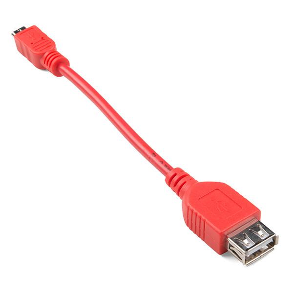 Conector Pi Zero Micro USB a USB A - 5 pulgadas