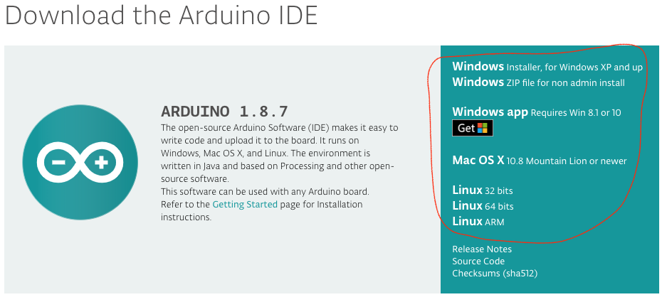 Ladda ner Arduino IDE Ladda ner Arduino IDE