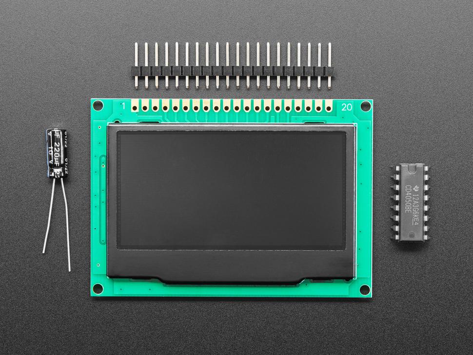 Adafruit Monochroom 2,42" 128x64 OLED grafisch display