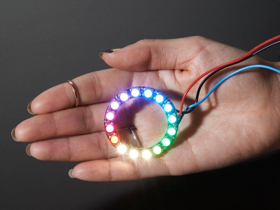 Adafruit NeoPixel Ring - 16 x 5050 RGBW-leds met geïntegreerde drivers