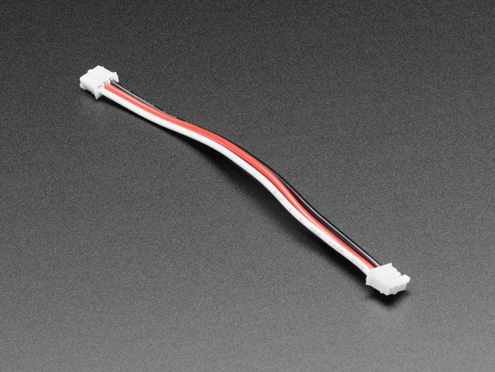 Adafruit JST PH 2mm 3-pins plug-plug kabel - 100mm lang