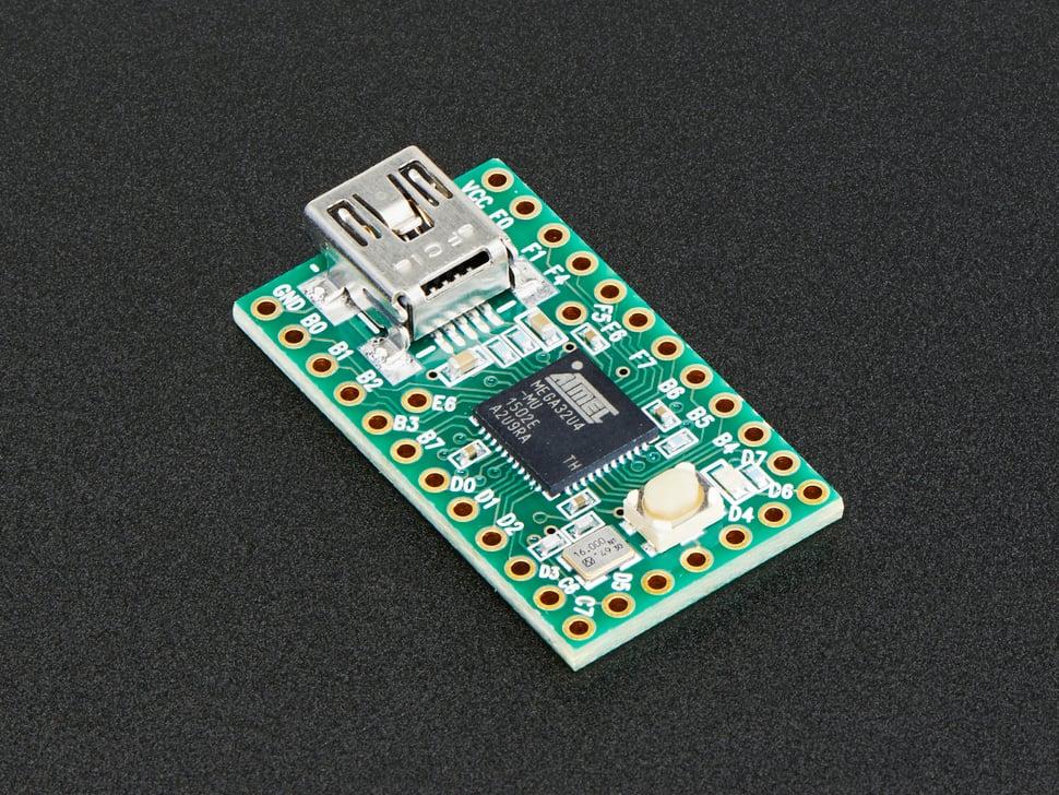 Adafruit Teensy (ATmega32u4 USB dev board ) 2.0
