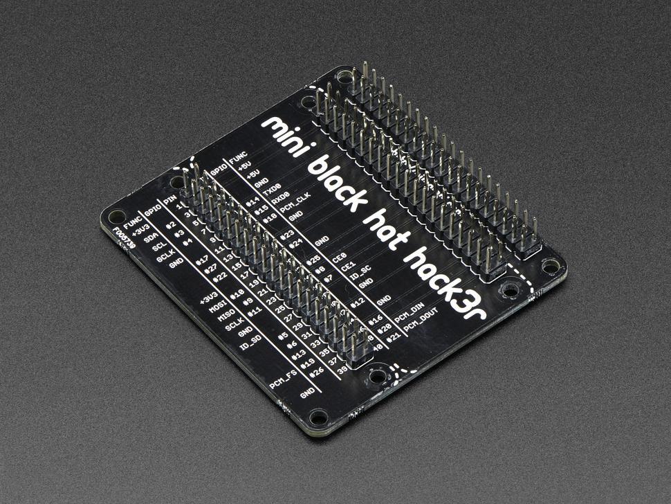 Adafruit Pimoroni Mini Black hat Hack3r - Volledig gemonteerd